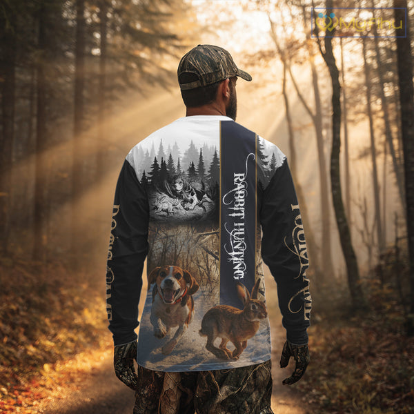 Beagle Rabbit Hunting 3D Camouflage Shirt – All Over Printed Design, Ideal Gift for Hunters NHT242