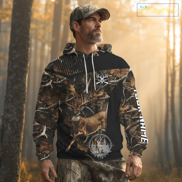 Forest Camo Deer Hunting Shirt, Deer Hunting With Full All Over 3D For Deer Hunters NHT247