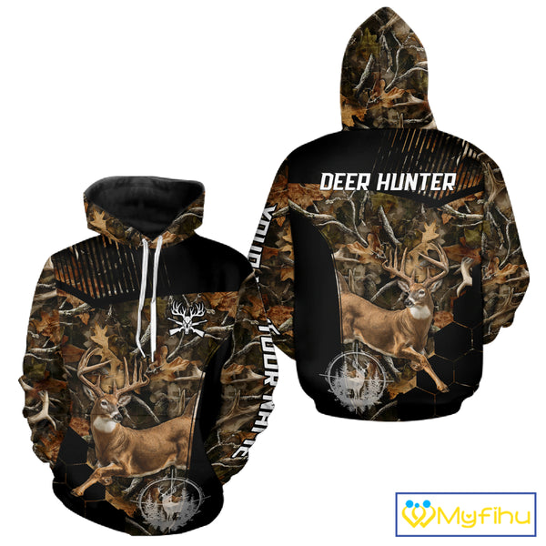 Forest Camo Deer Hunting Shirt, Deer Hunting With Full All Over 3D For Deer Hunters NHT247