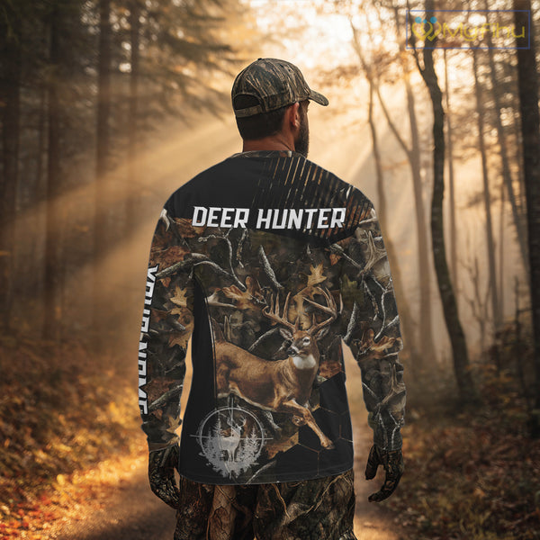 Forest Camo Deer Hunting Shirt, Deer Hunting With Full All Over 3D For Deer Hunters NHT247