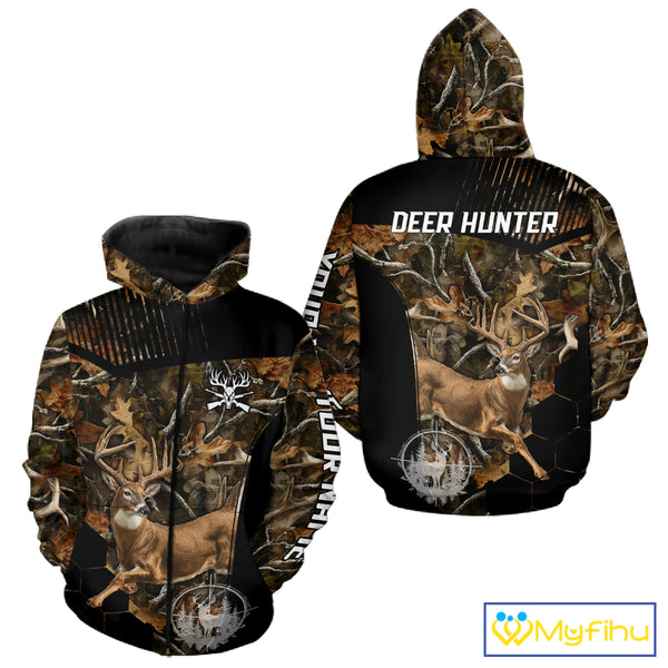 Forest Camo Deer Hunting Shirt, Deer Hunting With Full All Over 3D For Deer Hunters NHT247