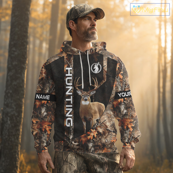 Deer Hunting Custom Name Camouflage Hunting Clothes, Deer Hunting Outfit, Hunting Shirt NHT252