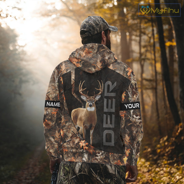 Deer Hunting Custom Name Camouflage Hunting Clothes, Deer Hunting Outfit, Hunting Shirt NHT252