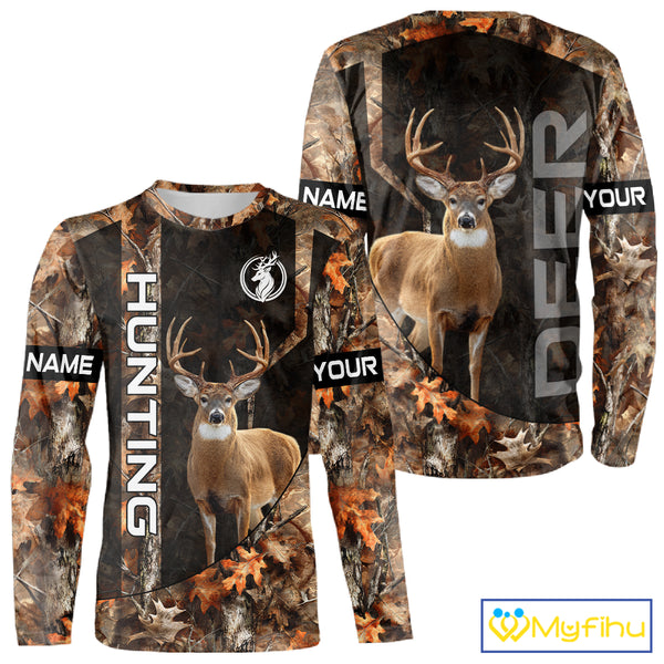 Deer Hunting Custom Name Camouflage Hunting Clothes, Deer Hunting Outfit, Hunting Shirt NHT252