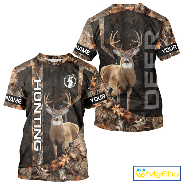 Deer Hunting Custom Name Camouflage Hunting Clothes, Deer Hunting Outfit, Hunting Shirt NHT252