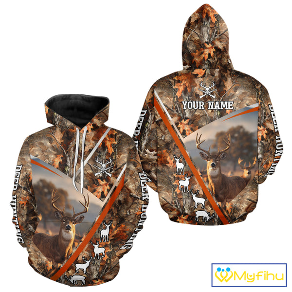 Custom Camo 3D Animal Deer Hunting Shirt Best Hunting Clothes For Season, Hunting Gift NHT255