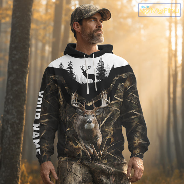 Deer Buck Custom Name 3D All Over Printed Shirts, Deer Hunting Shirt, Hunting Season NHT328