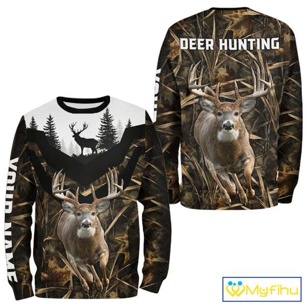 Deer Buck Custom Name 3D All Over Printed Shirts, Deer Hunting Shirt, Hunting Season NHT328
