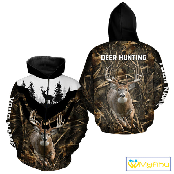 Deer Buck Custom Name 3D All Over Printed Shirts, Deer Hunting Shirt, Hunting Season NHT328