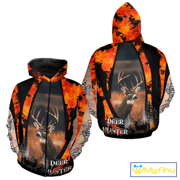 Beautiful Deer Hunting Shirt Orange Camo Custom Name Hunting Clothes For Deer Hunters NHT79
