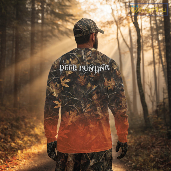 Fall Season Deer Hunting Shirt Custom Name Camo Clothes For Men Best Deer Hunting NHT81