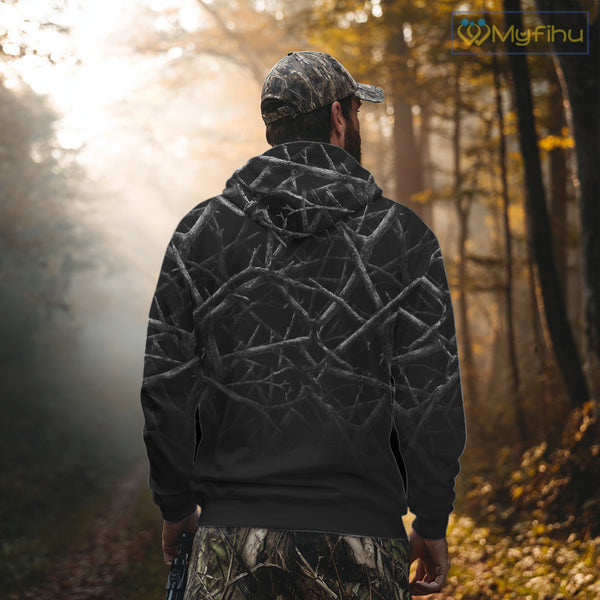Best Deer Hunting Shirt Black Camo Customize Name 3D All Over Printed Shirts, Hunting Gift NHT82