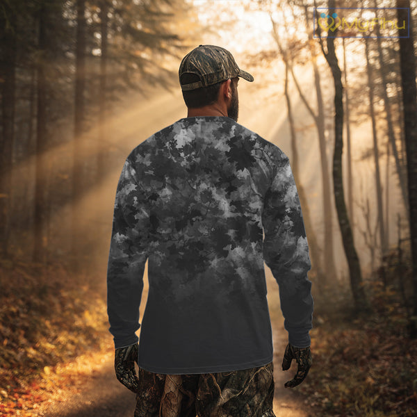 Best Deer Hunting Shirt Black Camouflage Custom Name 3D All Over Printed Shirts Hunting Gift NHT83