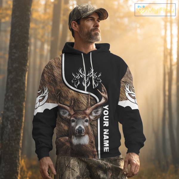 Whitetail Deer Hunting 3D All Over Print Shirts, Personalized Hunting Gifts For Deer Hunters NHT192