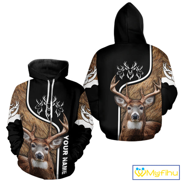 Whitetail Deer Hunting 3D All Over Print Shirts, Personalized Hunting Gifts For Deer Hunters NHT192