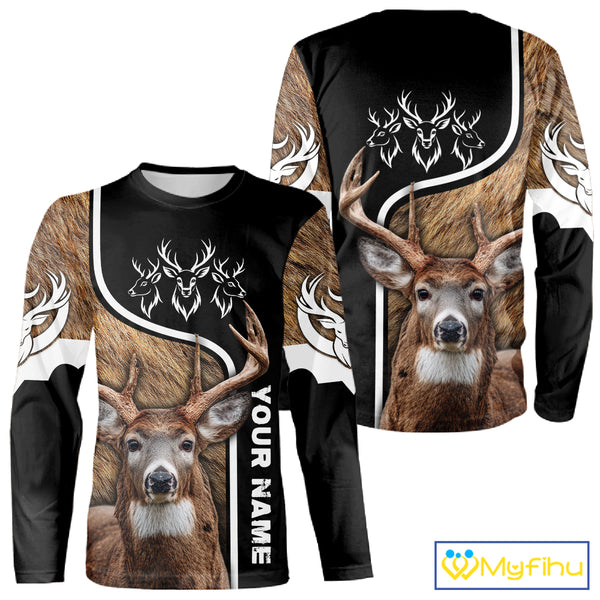 Whitetail Deer Hunting 3D All Over Print Shirts, Personalized Hunting Gifts For Deer Hunters NHT192