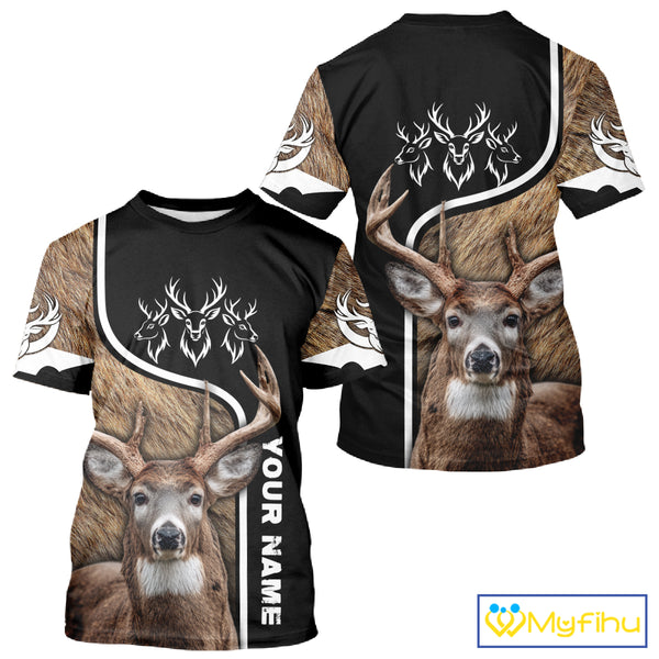 Whitetail Deer Hunting 3D All Over Print Shirts, Personalized Hunting Gifts For Deer Hunters NHT192
