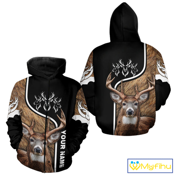 Whitetail Deer Hunting 3D All Over Print Shirts, Personalized Hunting Gifts For Deer Hunters NHT192