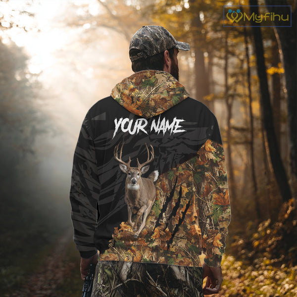 Deer Hunting Big Game Camo Custom Name 3D All Over Print Shirts, Hunting Gifts NHT196
