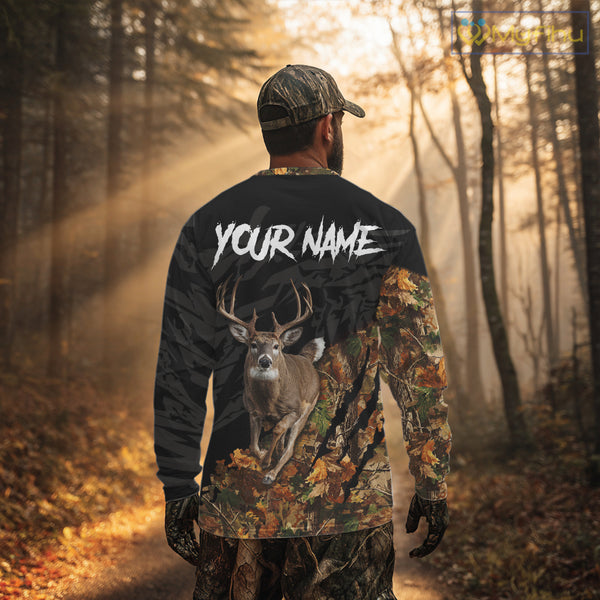 Deer Hunting Big Game Camo Custom Name 3D All Over Print Shirts, Hunting Gifts NHT196