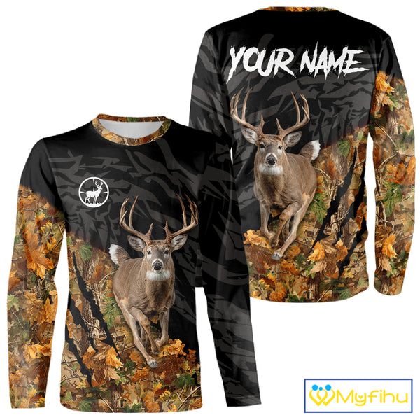 Deer Hunting Big Game Camo Custom Name 3D All Over Print Shirts, Hunting Gifts NHT196