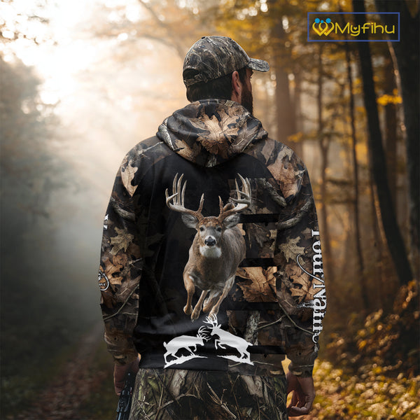 Whitetail Deer Hunting 3D All Over Printed Hoodie, Sweatshirt Hunting for Deer Hunter NHT338
