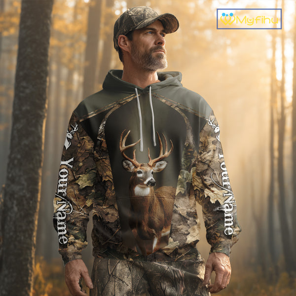 Customized Name Deer Hunting Unisex 3D All Over Printed For Men, Best Hunting Clothes NHT313