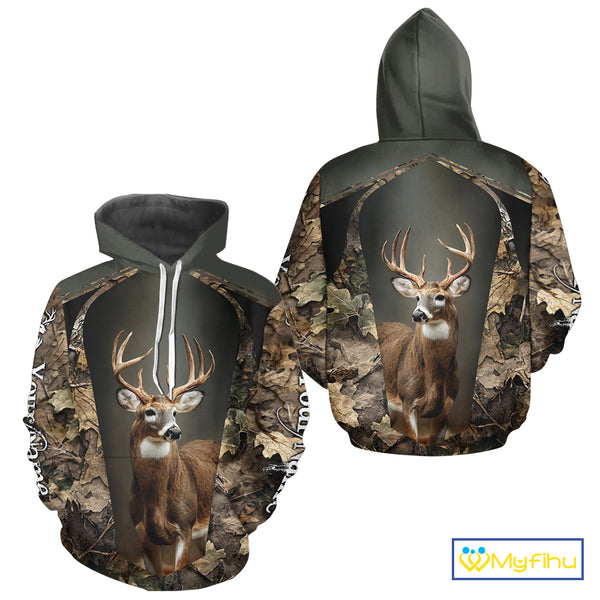 Customized Name Deer Hunting Unisex 3D All Over Printed For Men, Best Hunting Clothes NHT313