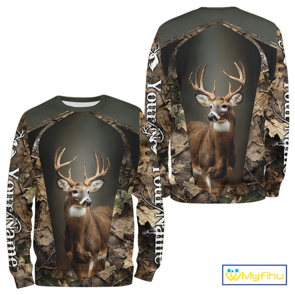 Customized Name Deer Hunting Unisex 3D All Over Printed For Men, Best Hunting Clothes NHT313