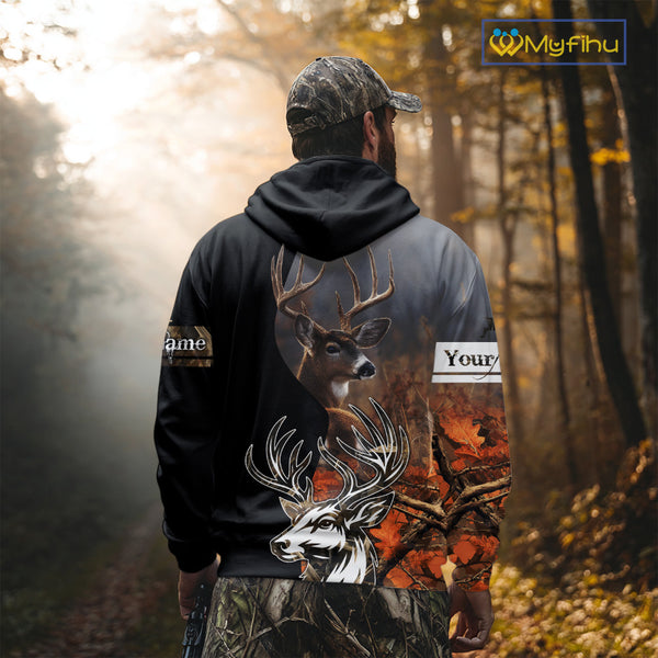 Men’s Hunting Deer Camo 3D All-Over Printed Hoodie Shirt – Hunting Hoodie for Men NHT330