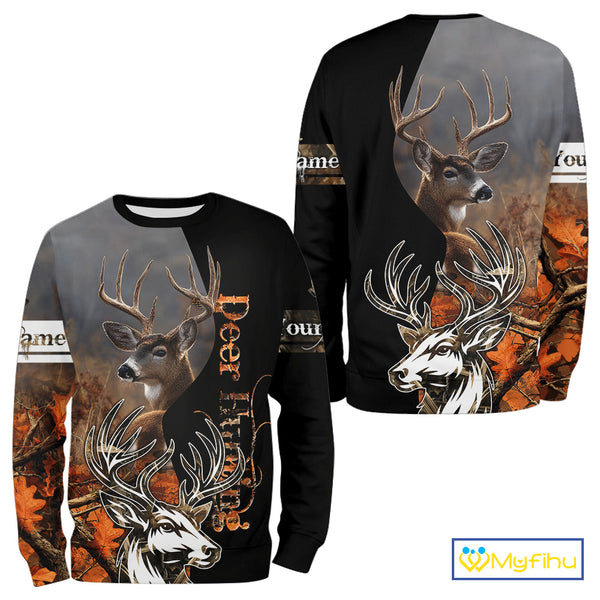 Men’s Hunting Deer Camo 3D All-Over Printed Hoodie Shirt – Hunting Hoodie for Men NHT330