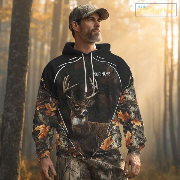 Deer Hunting Custom Name Camouflage Hunting Clothes, Deer Hunting Outfit NHT304