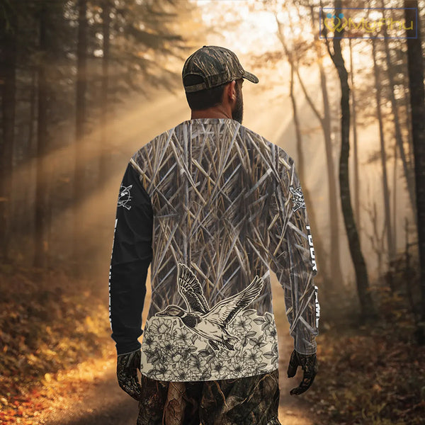 Best Mallard Duck Hunting Shirts, Customized Name All Over Print Shirts For Hunters NHT272