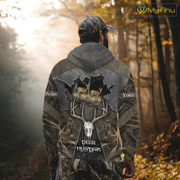 Best Deer Hunting Clothing Camo Deer Hunting Shirt, Custom Name For Hunter NHT359