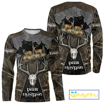 Best Deer Hunting Clothing Camo Deer Hunting Shirt, Custom Name For Hunter NHT359