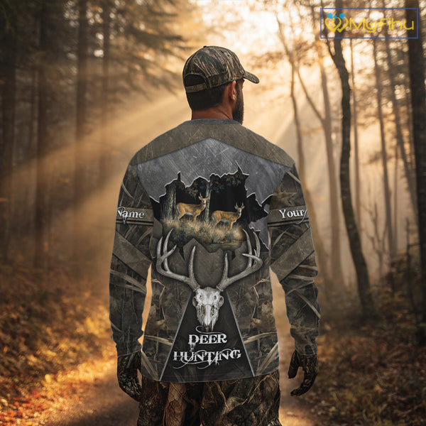 Best Deer Hunting Clothing Camo Deer Hunting Shirt, Custom Name For Hunter NHT359