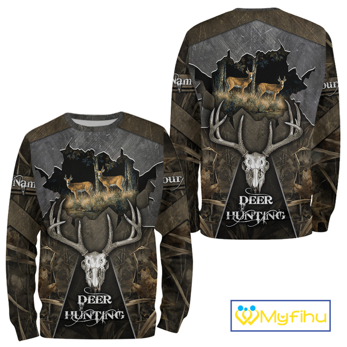 Best Deer Hunting Clothing Camo Deer Hunting Shirt, Custom Name For Hunter NHT359