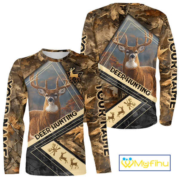 Deer Buck Custom Name 3D All Over Printed Shirts, Best Deer Hunting Season NHT372