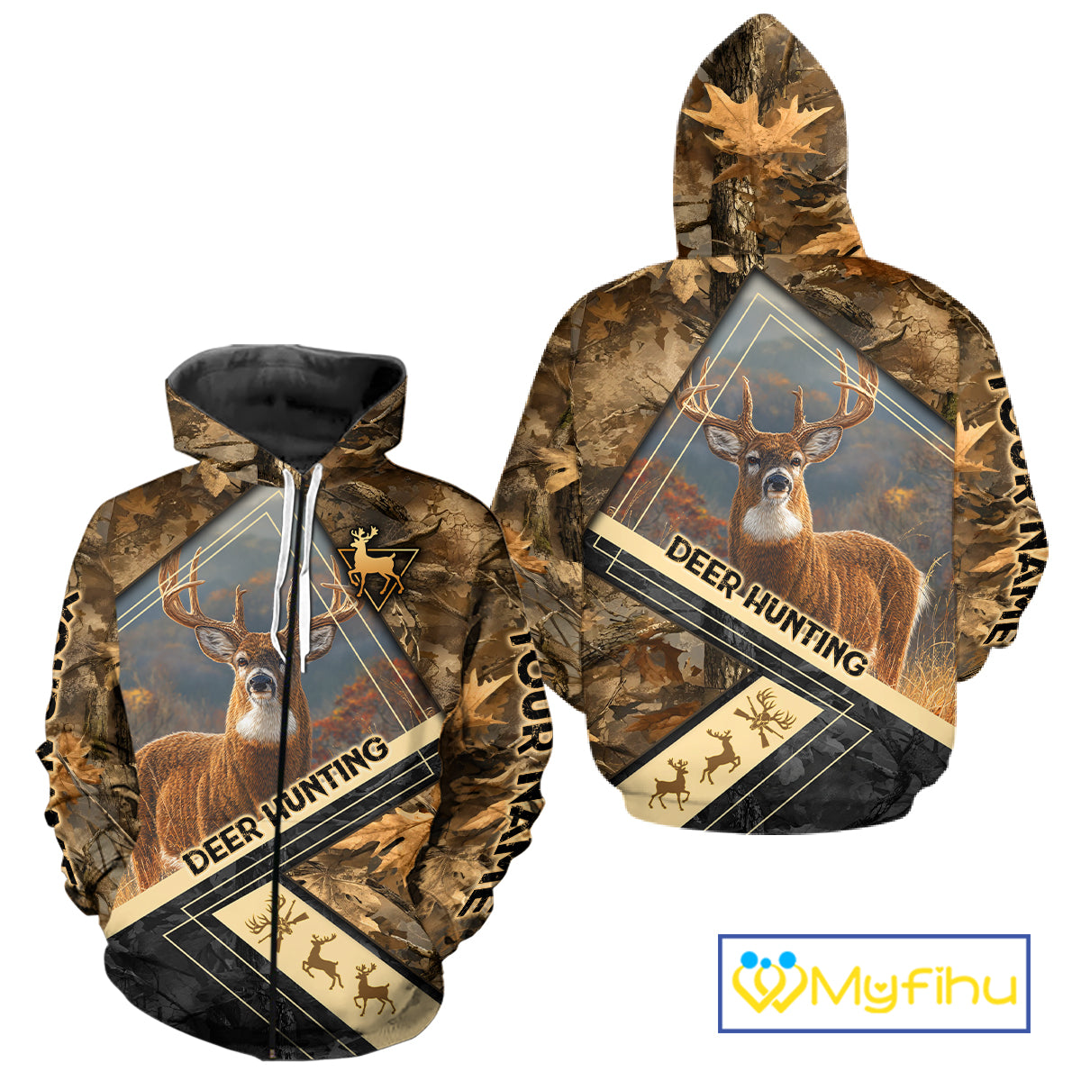 Deer Buck Custom Name 3D All Over Printed Shirts, Best Deer Hunting Season NHT372