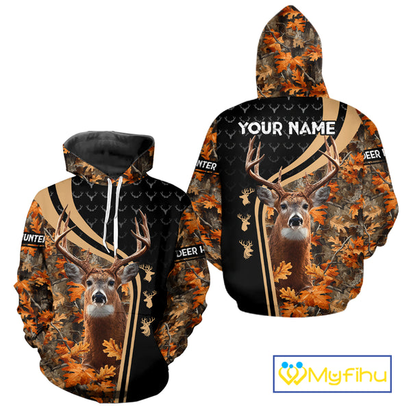 Custom Camo 3D Animal Deer Hunting Shirt Best Hunting Clothes For Season NHT67