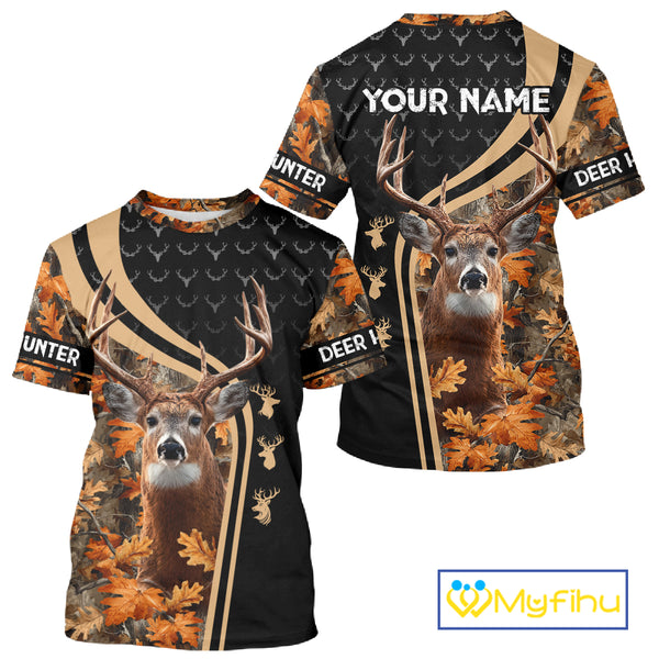 Custom Camo 3D Animal Deer Hunting Shirt Best Hunting Clothes For Season NHT67