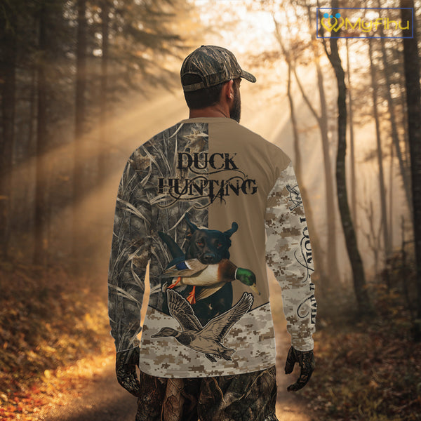 Personalized Hunting Shirt for Hunters – Custom Dog Image and Your Name NHT325