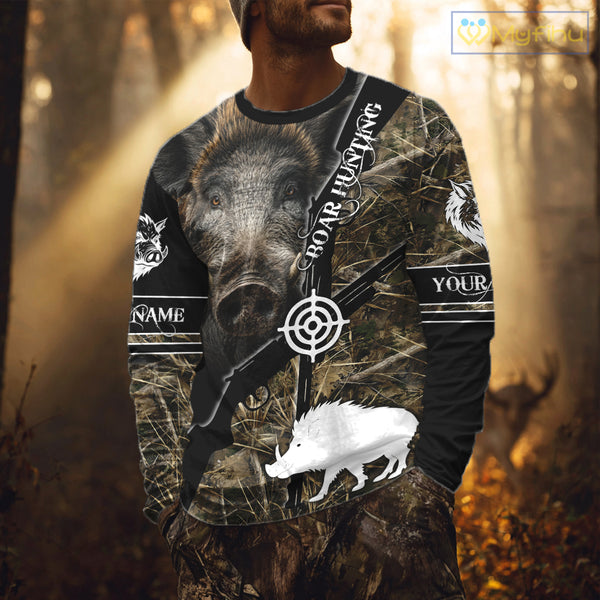 Wild Boar Hunting Shirt Best Design For Hunting Season Beautiful Hunting Clothes For Hunters NHT112