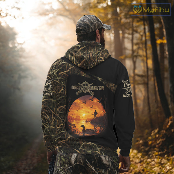 Personalized Duck Hunting 3D All Over Printed Camo with Custom Name Outdoor Gift for Hunters NHT117