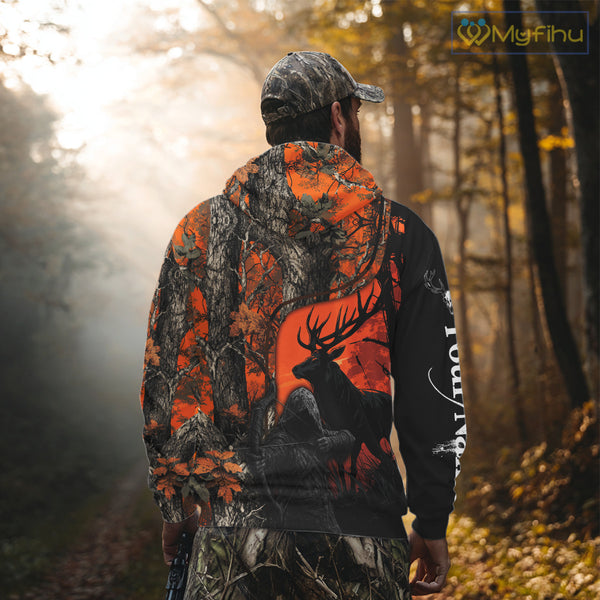 Deer Hunting Orange Camo Customize All Over Printed Shirts For Deer Hunters – NHT07