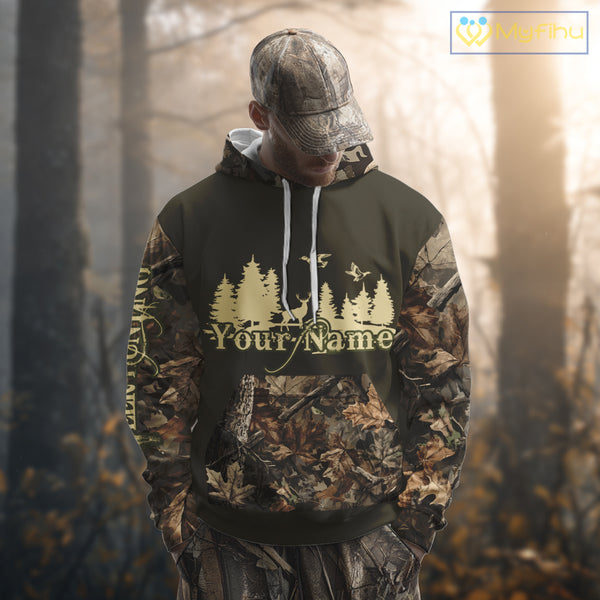 Deer hunting Shirt  3D All Over Print With Texas Flag & Forest Camo Best Gift For Hunter NHT30