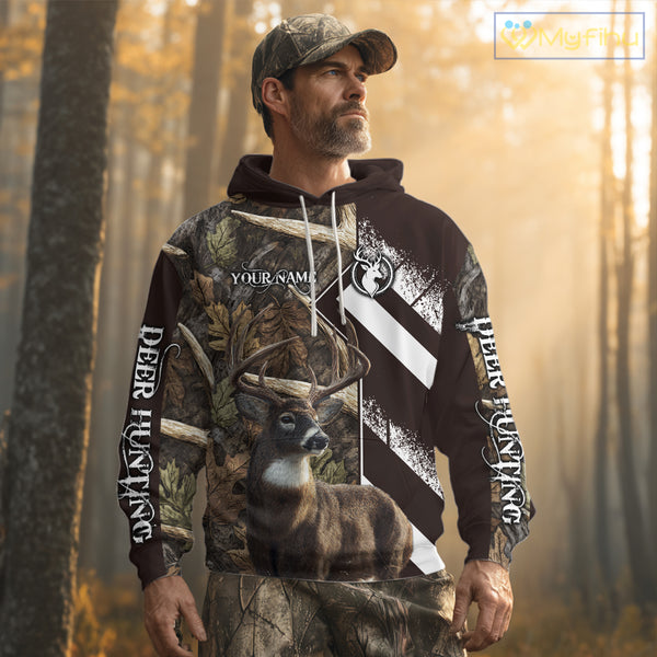 Custom Camo Deer Shed 3D Animal Deer Hunting Shirt Best Hunting Clothes For Season NHT213
