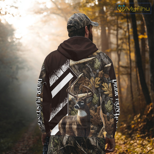 Custom Camo Deer Shed 3D Animal Deer Hunting Shirt Best Hunting Clothes For Season NHT213