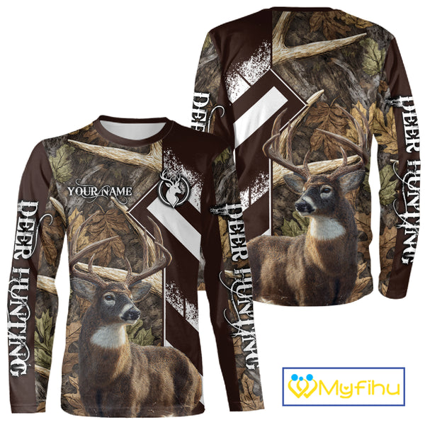 Custom Camo Deer Shed 3D Animal Deer Hunting Shirt Best Hunting Clothes For Season NHT213