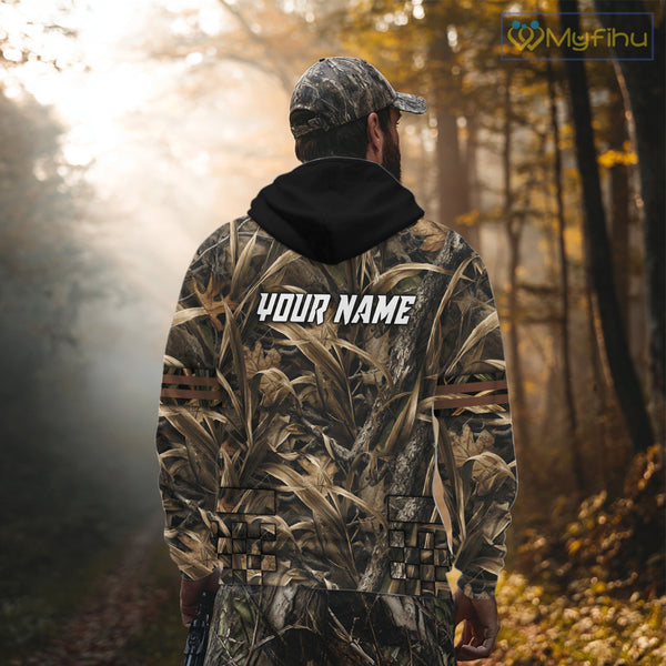 Yellow Lab 3D Shirt Retrieving Mallard Duck, Custom Name Duck Hunting Clothes NHT217